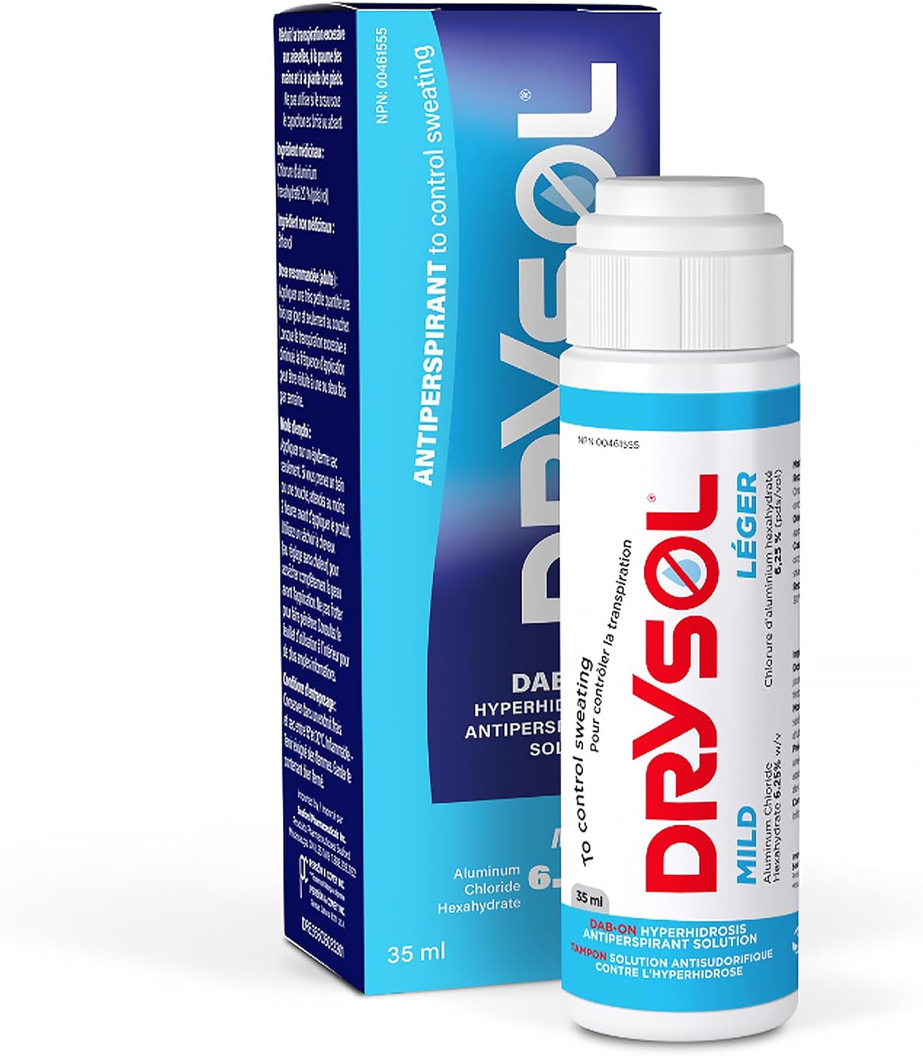 Drysol Mild 35 mL bottle and box